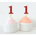 thumbnail image 1 of Darling Souvenir One First Birthday Number Cupcake Toppers Birthday/ Anniversary Party Dessert Decorations - Pack Of 40, 1 of 3