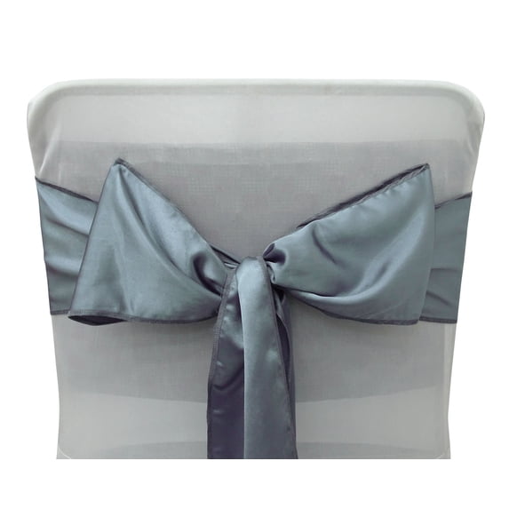 Darling Souvenir Pack Of 100 Satin Chair Sashes Bow Sash For Wedding & Events Supplies Party Decoration Chair Cover Sash - Colors Available