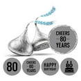 thumbnail image 1 of Darling Souvenir Pack Of 190 Pcs Chocolate Labels Cheers 80th Birthday Theme Stickers-Gray, 1 of 2