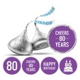 thumbnail image 1 of Darling Souvenir Pack Of 190 Pcs Chocolate Labels Cheers 80th Birthday Theme Stickers-Purple, 1 of 2