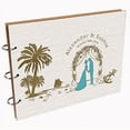 thumbnail image 1 of Darling Souvenir Personalized Engraved Laser Cut Wedding Guest Book Wooden Cover Sign-in Book Registry Guestbook Scrapbook-DV, 1 of 7