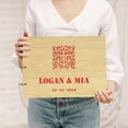 thumbnail image 1 of Darling Souvenir Personalized Engraved Laser Cut Wedding Guest Book Wooden Cover Sign-in Book Registry Guestbook Scrapbook-DW, 1 of 7