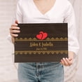 thumbnail image 1 of Darling Souvenir Personalized Engraved Laser Cut Wedding Guest Book Wooden Cover Sign-in Book Registry Guestbook Scrapbook-G6, 1 of 7