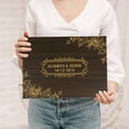 thumbnail image 1 of Darling Souvenir Personalized Engraved Laser Cut Wedding Guest Book Wooden Cover Sign-in Book Registry Guestbook Scrapbook-MH, 1 of 7