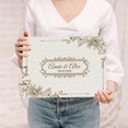 thumbnail image 1 of Darling Souvenir Personalized Engraved Laser Cut Wedding Guest Book Wooden Cover Sign-in Book Registry Guestbook Scrapbook-WP, 1 of 7