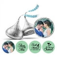 thumbnail image 1 of Darling Souvenir Personalized Love Is Sweet Wedding Photo Stickers Candy Labels DIY-Mint, 1 of 1
