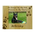 thumbnail image 1 of Darling Souvenir Personalized Wood Engraved Dog Memorial Picture Frame - No Longer By My Side, Forever In My Heart - Loss Of A Pet Gift -5 x 7 Inches Horizontal, 1 of 1