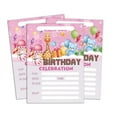 thumbnail image 1 of Darling Souvenir Pink Birthday Invitation Card 28 Pcs Fill or Write In Blank Invites Printable Party Supplies 5 x 7 Inches, 1 of 5