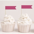 thumbnail image 1 of Darling Souvenir, Plain Flags Cupcakes Topper , Dessert Decorations Cake/Cupcake Party Topper Picks - Pack Of 20, 1 of 1