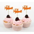 thumbnail image 1 of Darling Souvenir, Plane Shape Cupcake Toppers, Birthday Wedding Party Dessert Decorations - Pack Of 20, 1 of 3