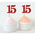 thumbnail image 1 of Darling Souvenir, Quinceanera 15th Birthday Cupcake Toppers, Dessert Decorations - Pack Of 20, 1 of 3