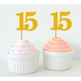 thumbnail image 1 of Darling Souvenir, Quinceanera 15th Birthday Cupcake Toppers, Dessert Decorations - Pack Of 20, 1 of 3