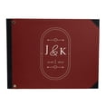 thumbnail image 1 of Darling Souvenir Red Heart & Frame Wedding Guestbook Hardbound Cover Printed Anniversary Wedding Guest Registry-9 x 12 Inches, 1 of 5