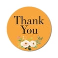 thumbnail image 1 of Darling Souvenir Round 1.6 Inches Peony Floral Ocher Yellow Thank You Stickers Wedding Gift-45 Pcs, 1 of 4