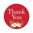thumbnail image 1 of Darling Souvenir Round 1.6 Inches Peony Floral Red Thank You Stickers Wedding Gift-45 Pcs, 1 of 4