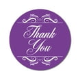 thumbnail image 1 of Darling Souvenir Round 1.6 Inches Swirl Border Thank You Purple Stickers Non Customized Gift-45 Pcs, 1 of 4