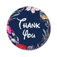 thumbnail image 1 of Darling Souvenir Round 45 Pcs Elegent Floral & Border Navy Blue Thank You Stickers-1.6 Inches, 1 of 4