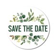 thumbnail image 1 of Darling Souvenir Round 45 Pcs Rustic Leaf Border Non Customized Save The Date Stickers-1.6 Inches, 1 of 4