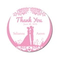 thumbnail image 1 of Darling Souvenir Round 45 Pcs Wedding Couple Thank You Stickers Personalized Bride Groom Names And Date Envelope Seals-Light Pink, 1 of 4