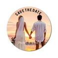 thumbnail image 1 of Darling Souvenir Round Custom Photo Labels Save The Date Stickers Wedding Personalized Bride Groom Names And Date Envelope Seals 45 Pcs, 1 of 4