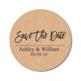thumbnail image 1 of Darling Souvenir Round Damask Save The Date Stickers Personalized Wedding Bride Groom Names And Date Envelope Seals Diy 45 Pieces, 1 of 4