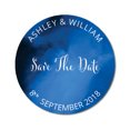 thumbnail image 1 of Darling Souvenir Round Smoke Texture Save The Date Stickers Personalized Bride Groom Names And Date Envelope Seals 45 Pcs, 1 of 4