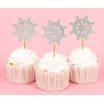 thumbnail image 1 of Darling Souvenir, Ship Wheel Cupcake Toppers, Beach Wedding Party Dessert Decorations - Pack Of 20, 1 of 3