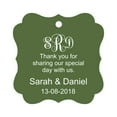 thumbnail image 1 of Darling Souvenir Thank You For Sharing Our Special Day Custom Monogram Initials Hang Tags Personalized Wedding Favor Gift Tags-Olive Green-50 Tags, 1 of 1