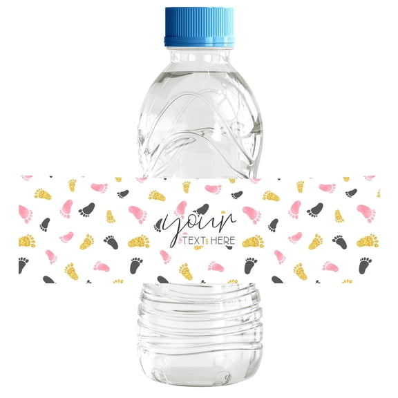 Darling Souvenir WaterBottleLabels Black With Floral Self Adhesive Party Supplies Thank You Celebrating With Us Stickers ForWaterBottleGreat For Wedding, Birthday, Engagement Party-Pack Of 32