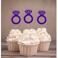 thumbnail image 1 of Darling Souvenir, Wedding Engagement Ring Cupcake Toppers, Party Dessert Decorations - Pack Of 20, 1 of 3