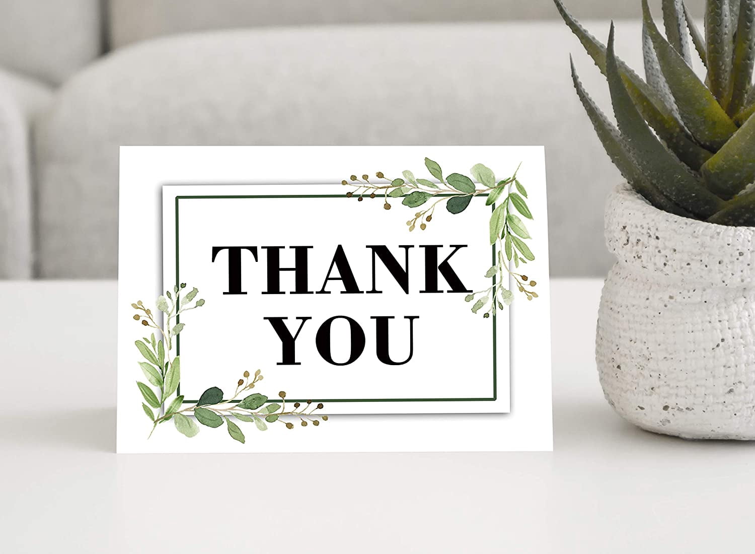Darling Souvenir Wedding Thank You Card Greeting Cards With White Envelopes - 36 Pcs