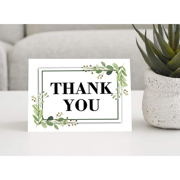 Darling Souvenir Wedding Thank You Card Greeting Cards With White Envelopes - 36 Pcs