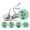 thumbnail image 1 of Darling Souvenir Wedding Theme Stickers chocolate Candy Labels 190 Pcs Party Favor-Mint, 1 of 1