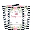 thumbnail image 1 of Darling Souvenir White Birthday Invitation Card 28 Pcs Fill or Write In Blank Invites Printable Party Supplies 5 x 7 Inches, 1 of 5