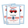 thumbnail image 1 of Darling Souvenir White Birthday Invitation Card 28 Pcs Fill or Write In Blank Invites Printable Party Supplies 5 x 7 Inches, 1 of 5