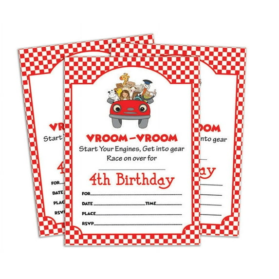 Darling Souvenir White Birthday Invitation Card Printable Elegant Fill or Write In Blank Party Invites 28 Pcs 5 x 7 Inches