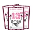 thumbnail image 1 of Darling Souvenir White Birthday Invitation Card Printable Fill or Write In Blank Invites Party Supplies Pack Of 28 5 x 7 Inches, 1 of 5