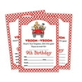 thumbnail image 1 of Darling Souvenir White Birthday Invitation Card Printable Fill or Write In Blank Invites Party Supplies Pack Of 28 5 x 7 Inches, 1 of 5