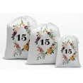 thumbnail image 1 of Darling Souvenir White Floral Quinceanera Party Supplies Favor Bags Gift Pouches 15 Pieces, 1 of 5