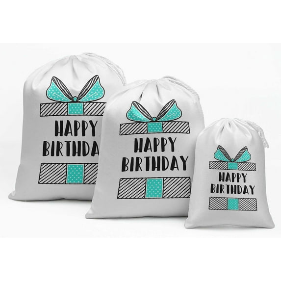 Darling Souvenir White Gift Box Birthday Party Supplies Favor Bags Jewelry Pouches 15 Pieces