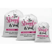 Darling Souvenir White Recovery Kit Bachelorette Custom Party Supplies Favor Bags Gift Pouches 15 Pieces