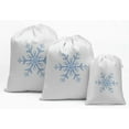 thumbnail image 1 of Darling Souvenir White Snowflake Christmas Party Supplies Favor Bags Gift Pouches 15 Pieces, 1 of 5