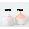 thumbnail image 1 of Darling Souvenir, YAY! Year Cupcake Toppers, Birthday/ Wedding/ Graduation Party/ Baby Shower Dessert Decorations - Pack Of 20, 1 of 3