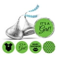 thumbnail image 1 of Darling Souvenir 190 Pieces Light Green Baby Shower Chocolate Drop Labels Stickers - Self-Adhesive Mini Candy Wrappers for Favors & Party Decorations, 1 of 2