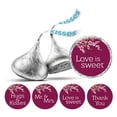 thumbnail image 1 of Darling Souvenir chocolate Candy Labels 190 Pcs Blossom Wedding Stickers DIY-Burgundy, 1 of 2