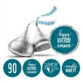 thumbnail image 1 of Darling Souvenir chocolate Candy Labels 190 Pcs Naughty 90th Birthday Custom Stickers-Teal Blue, 1 of 2