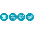 thumbnail image 1 of Darling Souvenir chocolate Candy Labels 190 Pcs Naughty 90th Birthday Custom Stickers-Turquoise Blue, 1 of 1