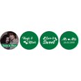 thumbnail image 1 of Darling Souvenir chocolate Labels 190 Pcs Love is Sweet Photo Wedding Custom Stickers-Green, 1 of 1