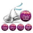 thumbnail image 1 of Darling Souvenir chocolate&nbsp;Candy Labels Bridal Shower Theme&nbsp;Round Stickers 190 Pcs-Magenta, 1 of 2