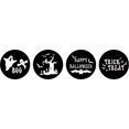 thumbnail image 1 of Darling Souvenir &nbsp;190 Pcs Happy Halloween Theme&nbsp;Stickers chocolate&nbsp;Candy Labels-Black, 1 of 1
